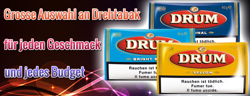 Drehtabak günstig online kaufen / bestellen im Online Tabak Shop von Tabac-Trends.ch